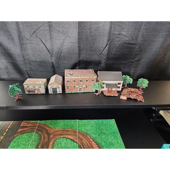 ERTL 1816 Dukes Of Hazzard Play Set 1981 RARE General Lee Complete 4 BONUS Cars - Picture 3 of 13